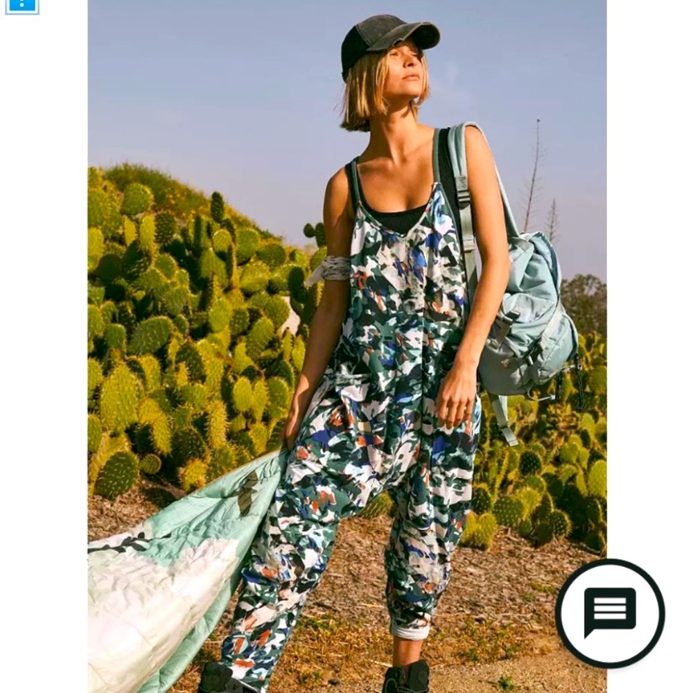 Free People Hot Shot Onesie — Camo Print